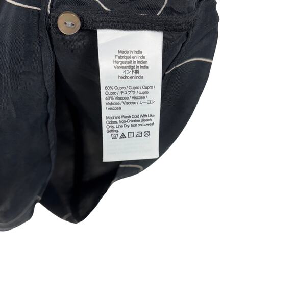 Madewell Floral Outline Shift Mini Dress Size XXS Long Sleeve Cupro Viscose - Picture 8 of 10